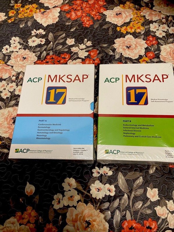 ACP MKSAP 17 Medical Knowledge Self-Assessment Program Parts A & B Set (2018)