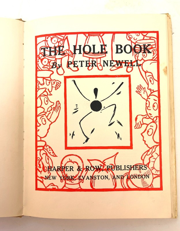 The Hole Book Peter Newell Harper & Row 1936 Reprint 1908 Edition HC DJ Vintage gallery