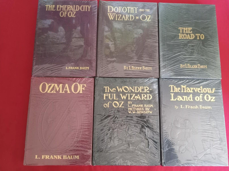 Easton Press 6V OZ SET Wizard Dorothy Road Ozma Emerald Land 1ST ED LEATHER FINE
