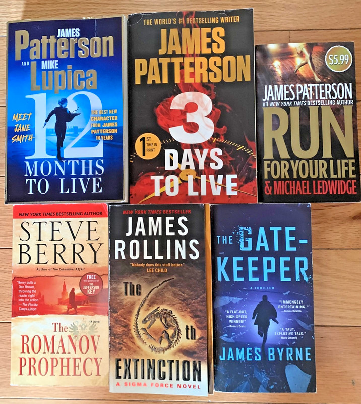 Bundle of 6 Paperback Books from Various Authors