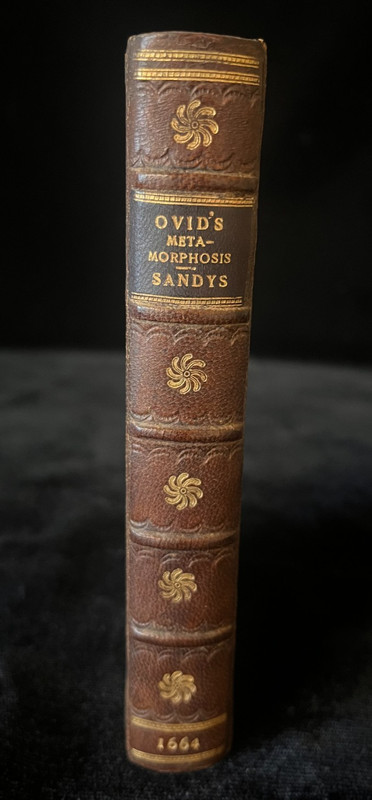 Ovid's Metamorphosis, 5th Ed. Translated to English - Hardcover, Leather, 1664 gallery