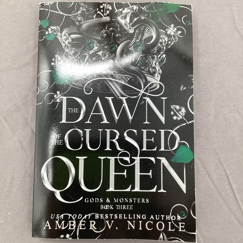 The Dawn of the Cursed Queen by Amber V. Nicole Paperback Book 3 New & Imperfect