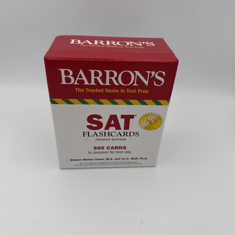 Barron’s Sat Prep Ser.: SAT Flashcards: 500 Cards to Prepare for Test Day by…