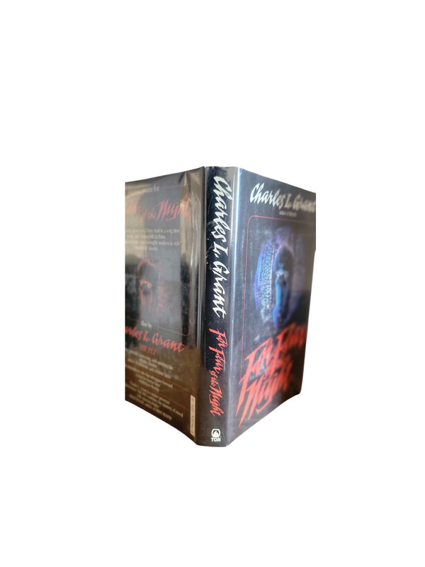 Vintage For Fear Of The Night Charles L Grant Horror 1988 Hardcover TOR Dust Jac gallery