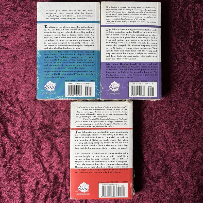 The Guilty June Yaoi Novels 1, 2, 4 BL, In English gallery