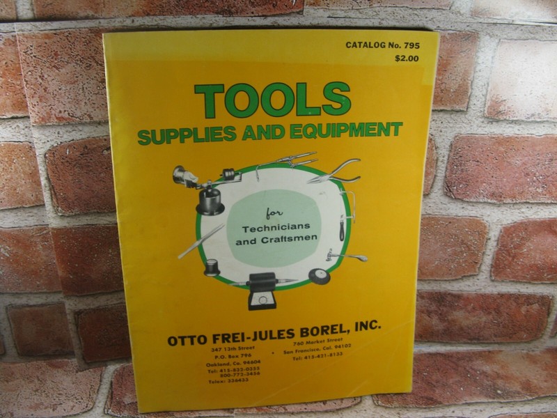 Jules Borel & Co Tools Supplies Equipment Catalog 1979 Technicians and Craftsman
