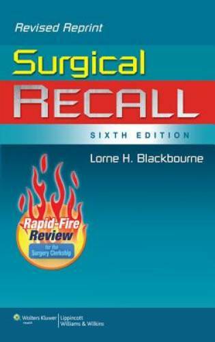 Surgical Recall, 6th Edition (Recall Series) – Paperback – GOOD