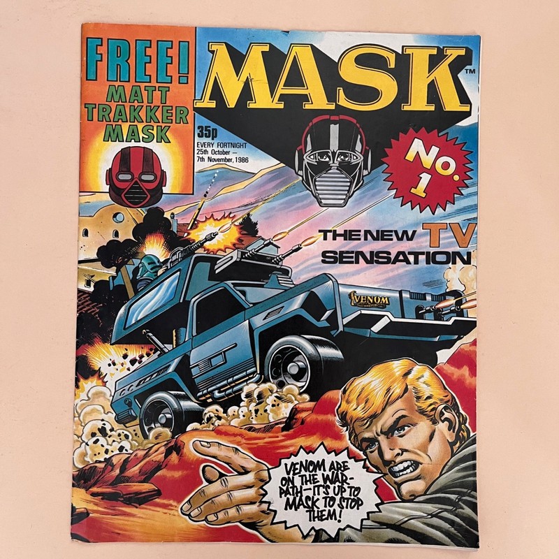 IPC Fleetway MASK Vintage Comic – 25th October 1986 – Issue 1