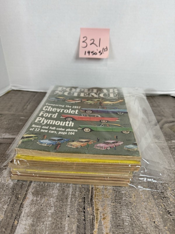 Popular Science Bundle Of 5 Magazines From The 1950’s #321 gallery