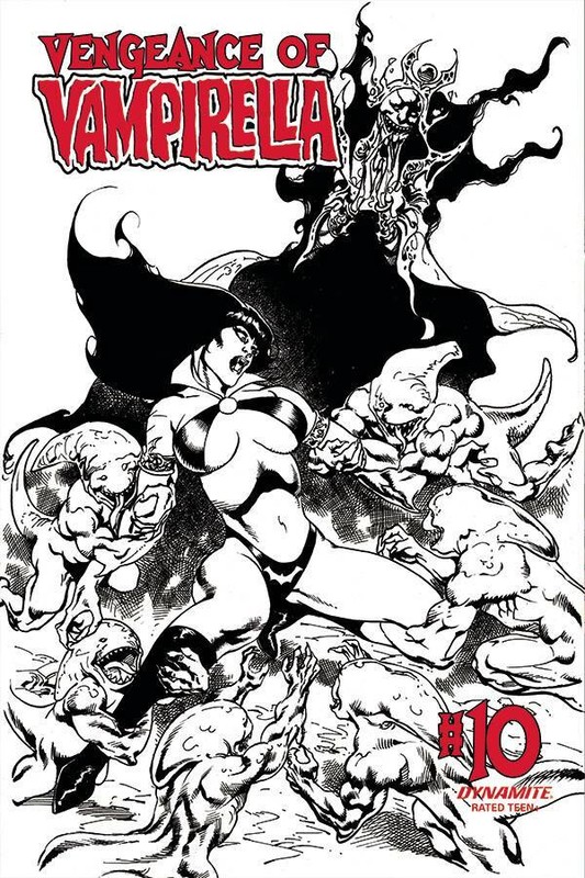 VENGEANCE OF VAMPIRELLA #10 1:11 CASTRO B&W VARIANT (23/09/2020)