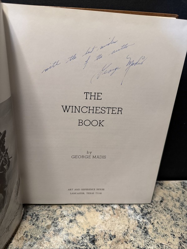 The Winchester Book by George Madis 1971 - SIGNED gallery