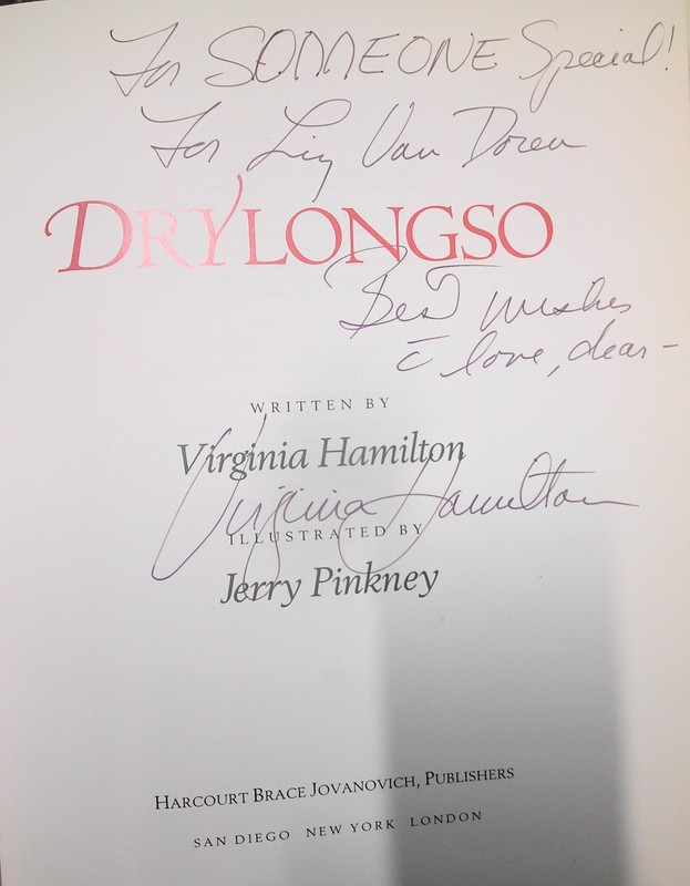 Drylongso, by Virginia Hamilton. SIGNED & inscribed First Edition 1992 Fine/Fine gallery
