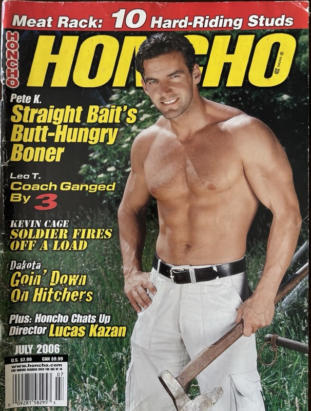 Vintage Honcho Magazine, July 2006 Gay Male Interest Magazine