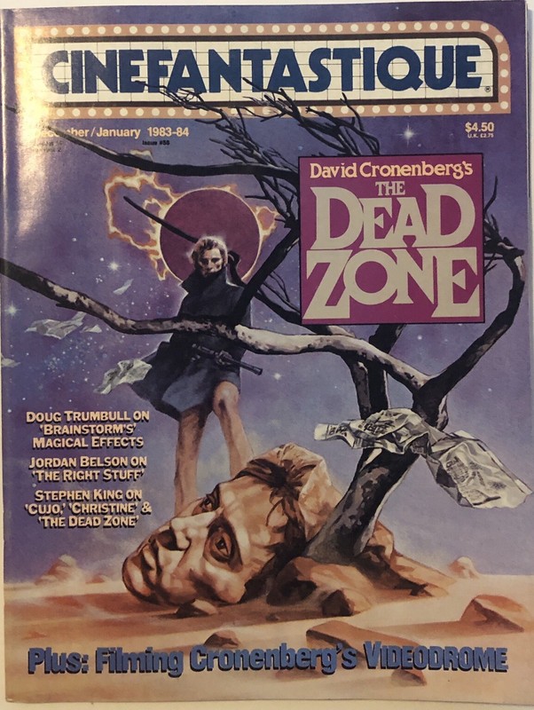 Cinefantastique Magazine Stephen King Dead Zone David Cronenberg December 1983