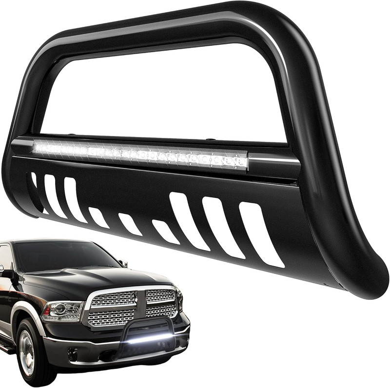 Bull Bar with LED Light Bar Compatible for 2004-2023 Ford F-150 F150 3" Tubing F
