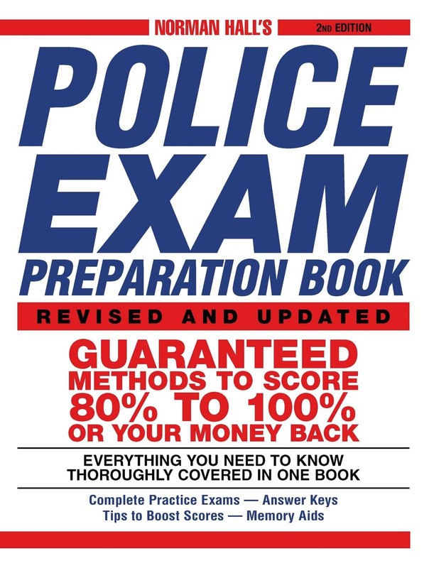 Norman Hall’s Police Exam Preparation Book – paperback Hall, Norman