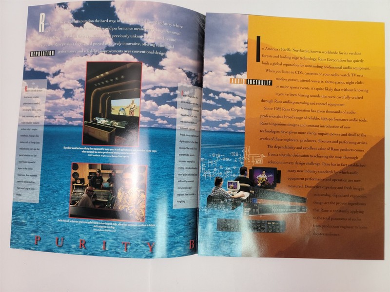 1994 Rane "Purity By Design" Brochure Marketing Pamphlet Home Theater Products gallery