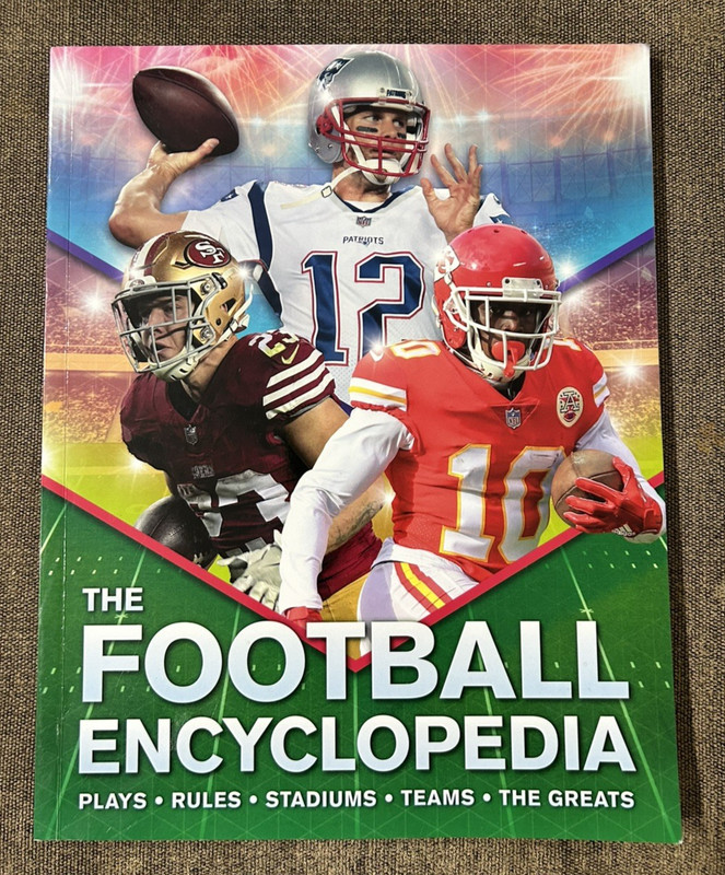 The Football Encyclopedia Paperback Book NFL Rules Teams Stadiums Greats 2024