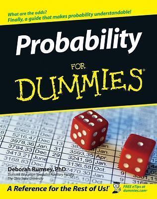Probability for Dummies by Deborah J. Rumsey (2006, Trade Paperback)