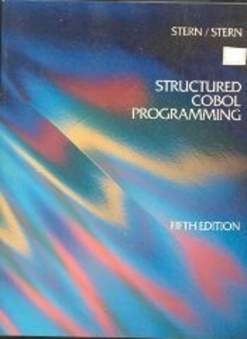Structured COBOL Programming Hardcover Robert A., Stern, Nancy B.