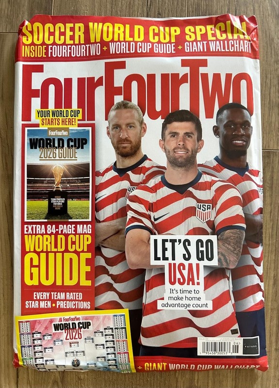2026 SOCCER WORLD CUP GUIDE Special Edition Magazine FOUR FOUR TWO Extras CHART