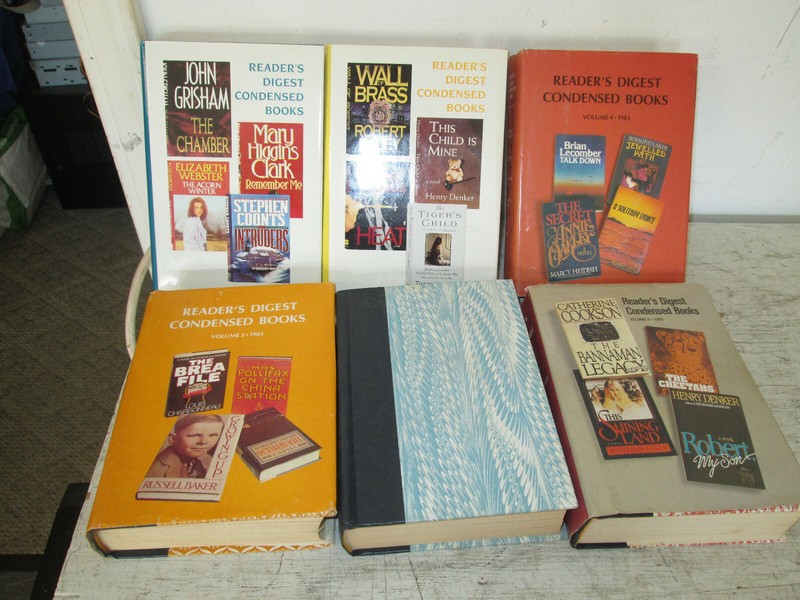 Lot of 6 Reader’s Digest Condensed Books 4 In 1, Great Used Condition