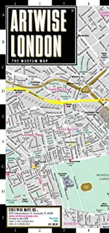 Artwise London Museum Map – Laminated Museum Map of London, Engla