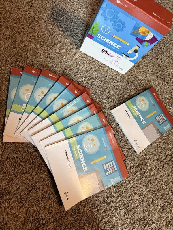 Lifepac Grade 4 Science Units 2-10 And Teachers Guide In box