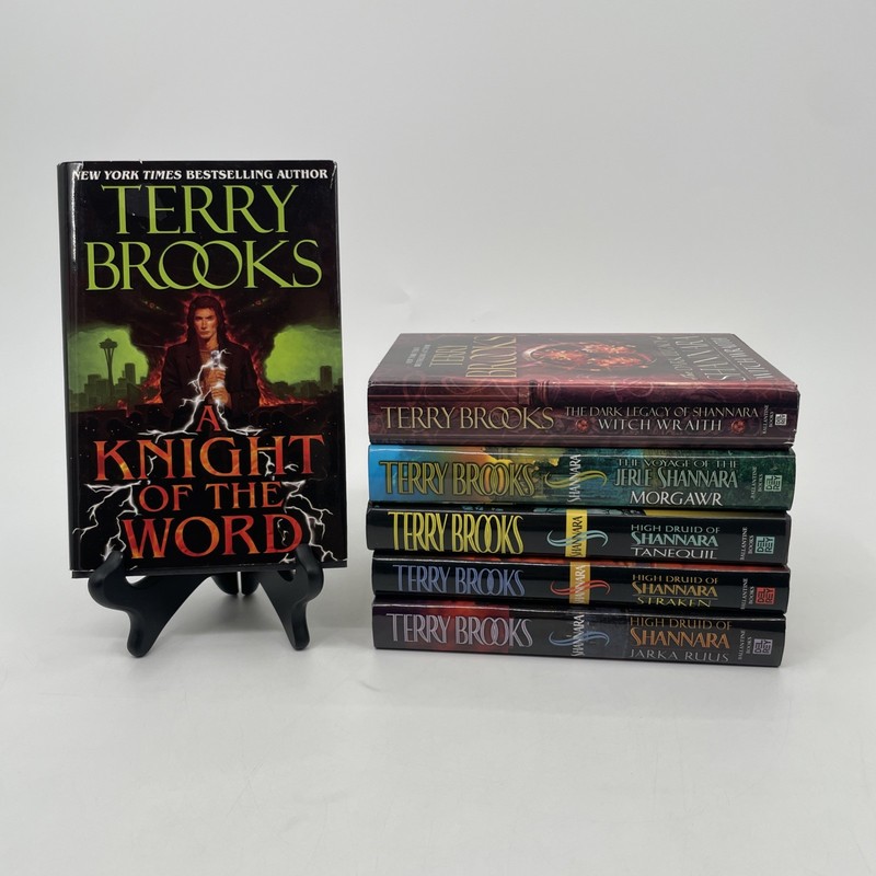 Terry Brooks 6 Book Lot 5 Shannara 1 Knight of the World Del Rey Hardcover DJ