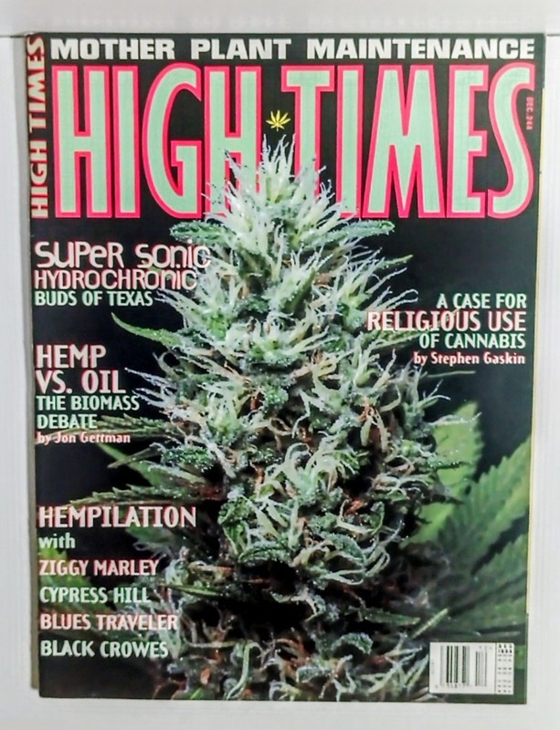 Vtg High Times Magazine December 1995 Issue 244 Ziggy Marley Cypress Hill Hemp