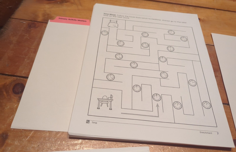 TouchMath Time Kit The 1st Edition (TM341) (Missing pages 1-6) gallery