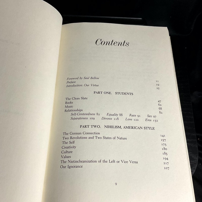 The Closing of the American Mind Allan Bloom 1987 First Edition Foreword Bellow gallery