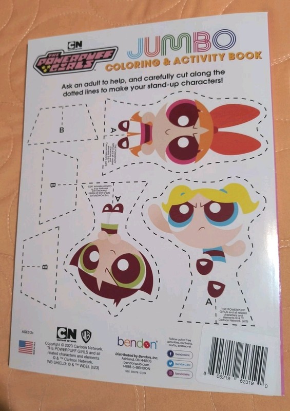 THE POWERPUFF GIRLS JUMBO COLORING AND ACTIVITY BOOK BY BENDON NEW! FREE SHIP! gallery