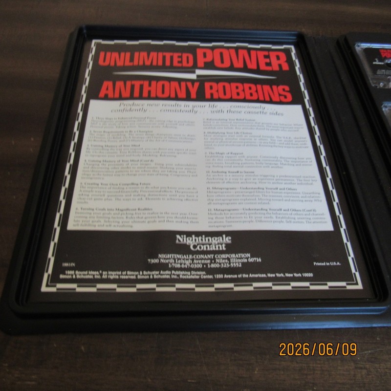 Anthony Robbins-Unlimited Power-Nightingale Conant-6 Cassette Tape Set-1986 gallery