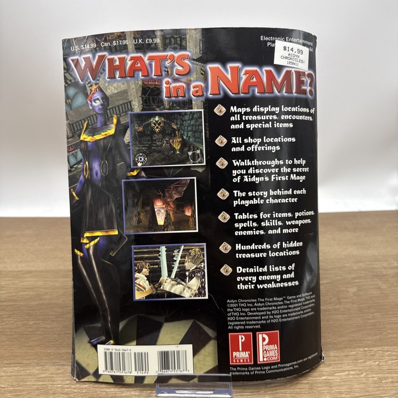 Aidyn Chronicles Prima's Official Strategy Guide Nintendo 64 N64 Rare gallery