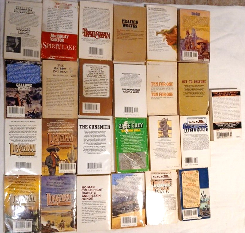 25 Vintage Adult Westerns Mixed Titles / Authors Paperback Tabor Gray Gruber #S5 gallery