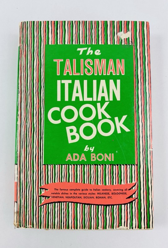 Vintage 1955 The Talisman Italian Cook Book Ada Boni Ronzoni Special Edition HC