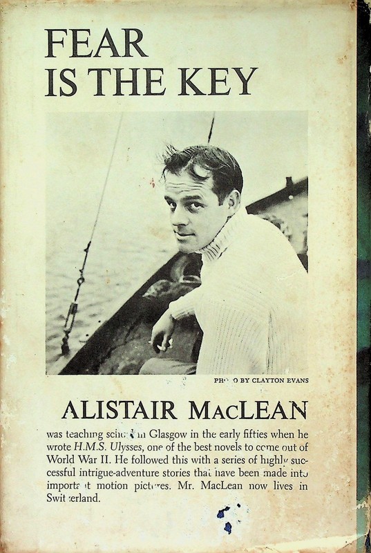 Fear Is the Key Alistair MacLean Doubleday 1961 First American Edition HC DJ gallery