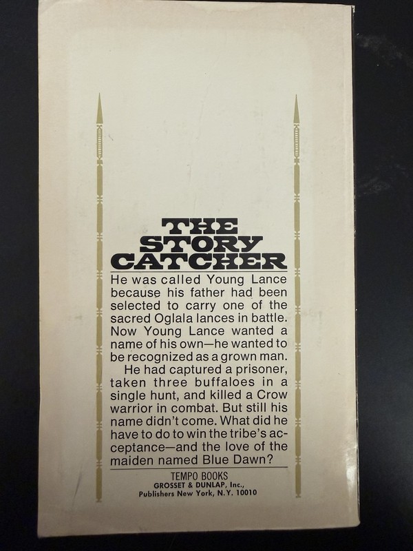The Story Catcher by Mari Sandoz Tempo Books Edition 1963 Vintage Paperback Spur gallery