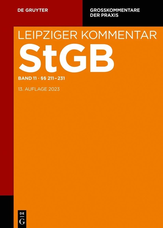 §§ 211-231 (Großkommentare Der Praxis) (German Edition)
