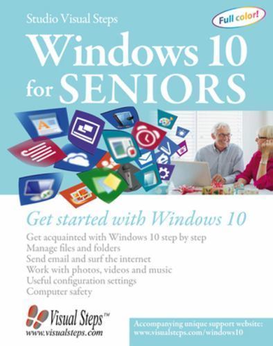 Windows 10 for Seniors: Get Started – paperback, 9059054512, Studio Visual Steps