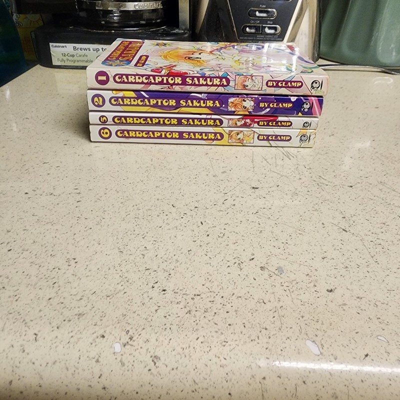 Cardcaptor Sakura Manga Volumes 1,2,5,6 Clamp Tokyopop
