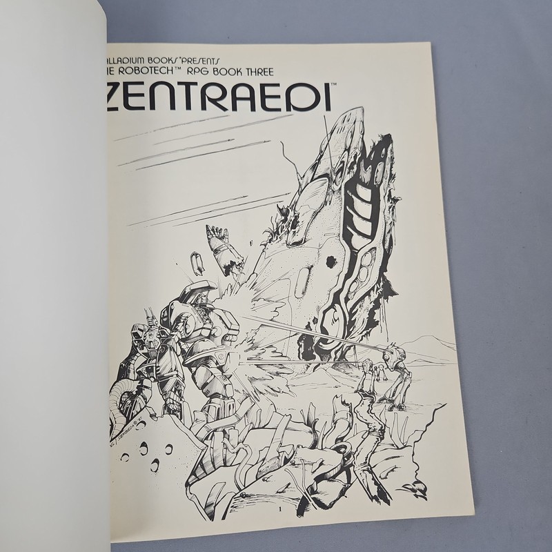 Robotech RPG Book 3: Zentraedi Paperback Palladium Books 3rd Print 1990 gallery