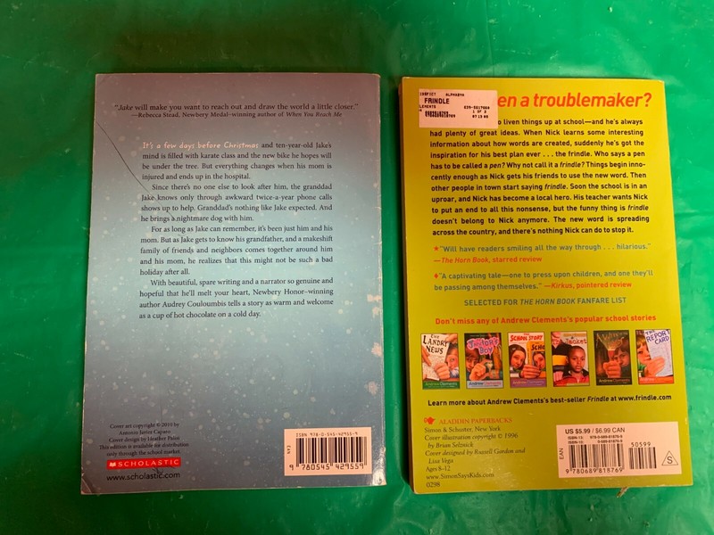 Adventure Chapter books -Frindle/No Talking/Report Card/5th Gr/Locker Rm+ gallery