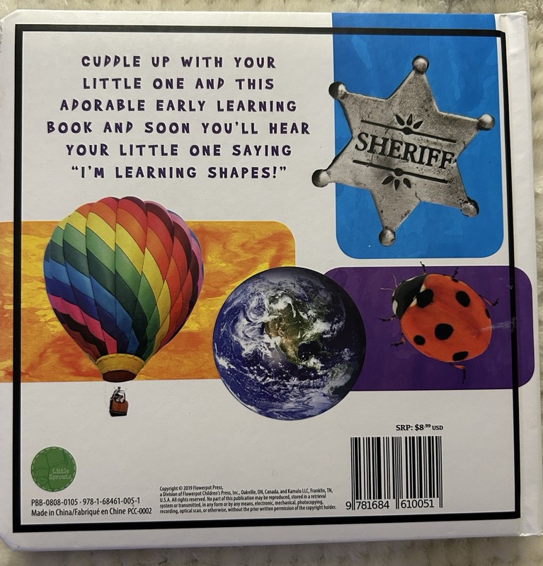 Flowerpot Press I’m Learning Shapes Children's Book, Preowned gallery