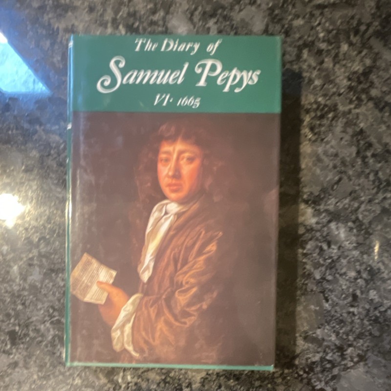 Samuel Pepys Diary Volume VI 1665 Hardcover w/ Dust Jacket Bell London