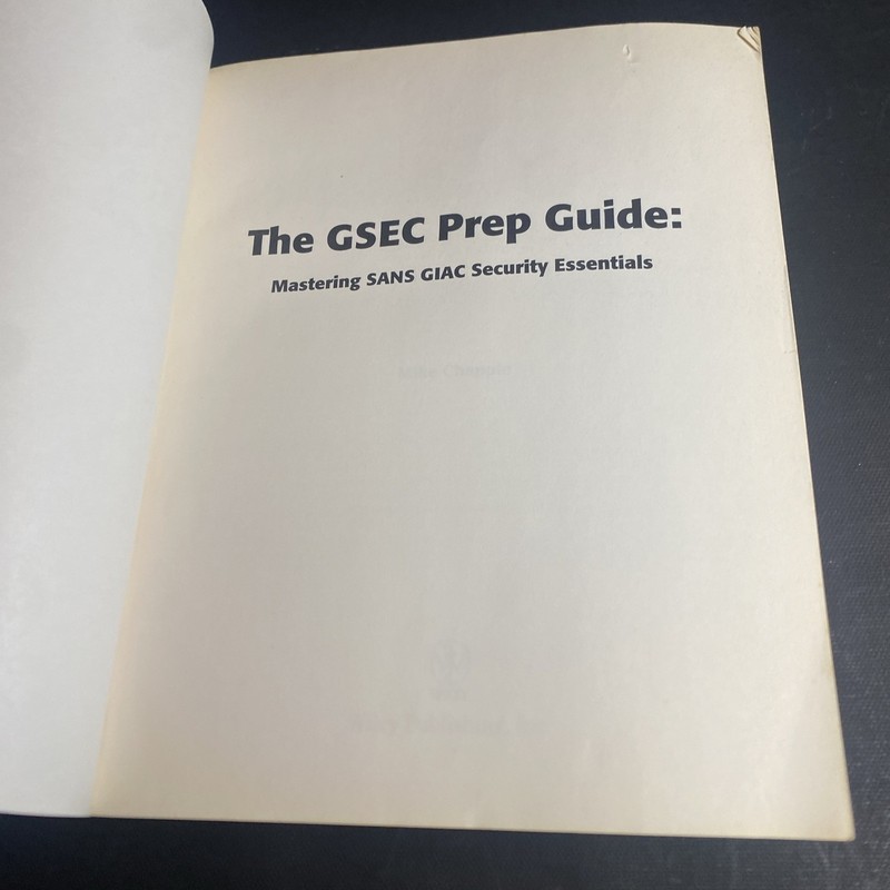 Wiley, The GSEC Prep Guide, SANS GIAC - Mike Chapple / PWL gallery