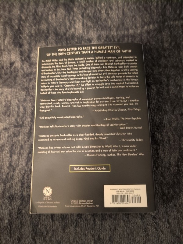 Bonhoeffer : Pastor, Martyr, Prophet, Spy by Eric Metaxas (Trade Paperback) gallery