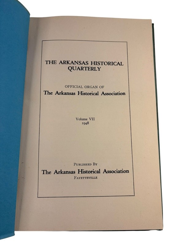 Arkansas Historical Quarterly Vol VII No 4 Winter 1948 Regional History Journal gallery