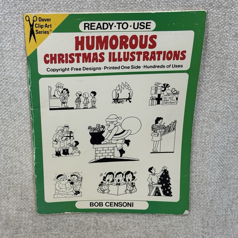 Ready To Use Humorous Christmas Illustrations Bob Censoni Dover Clip Art Book